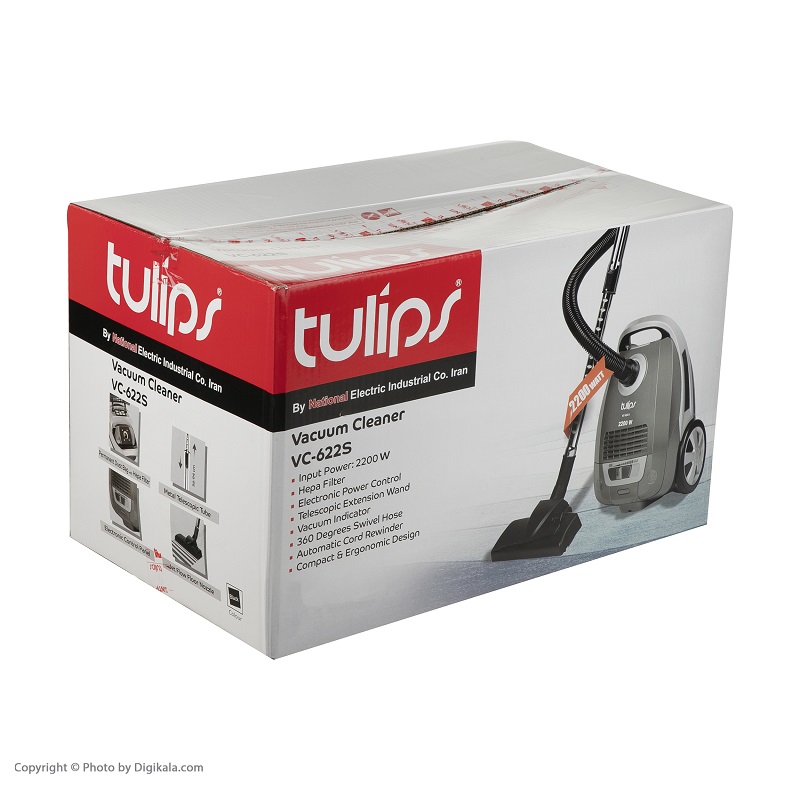 جاروبرقی 2200 وات تولیپس مدل VC-622S جاروبرقی 2200 وات تولیپس مدل VC-622S