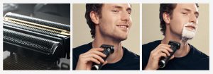 Series 9 Pro 9410s Wet & Dry shaver with charging stand and travel case, black.