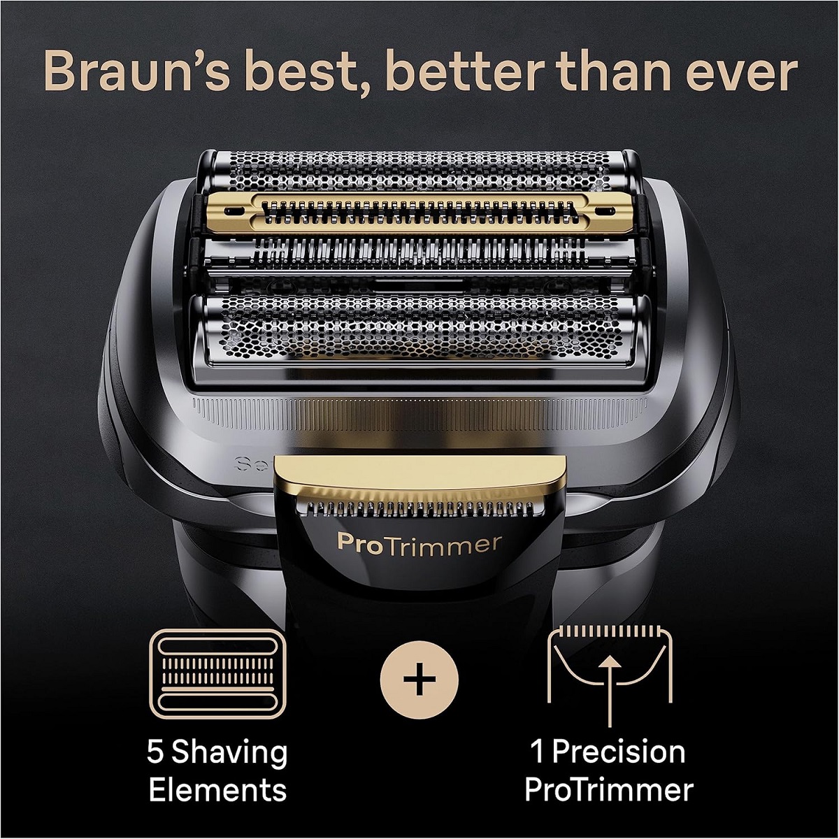 Braun Series 9 Pro 9417s Electric Shaver With 3+1 Head, ProLift Trimmer
