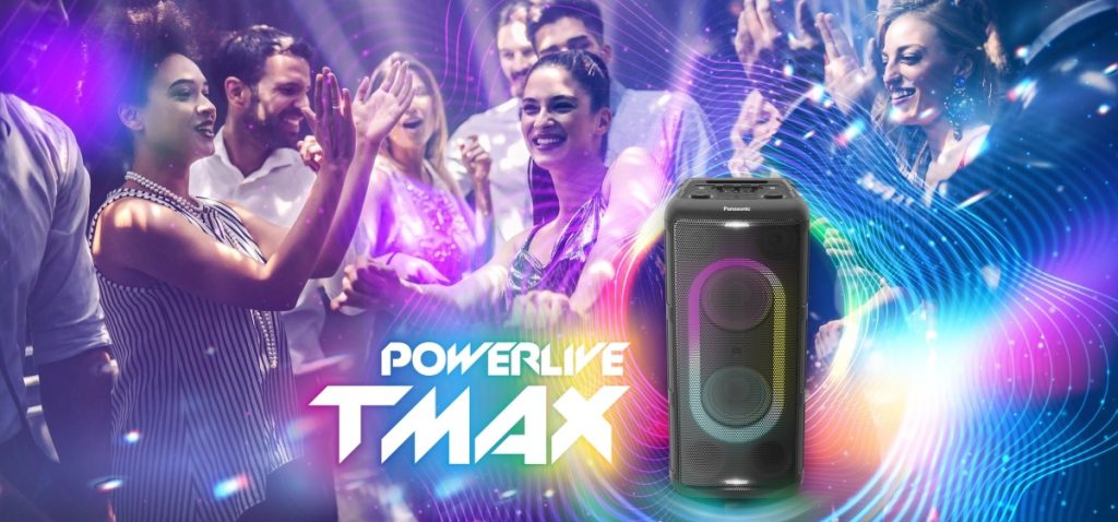 Panasonic SC-TMAX45 High Power Double Woofer Bluetooth Party Speaker System with USB, AUX and Optical Input, Mic & guitar jack