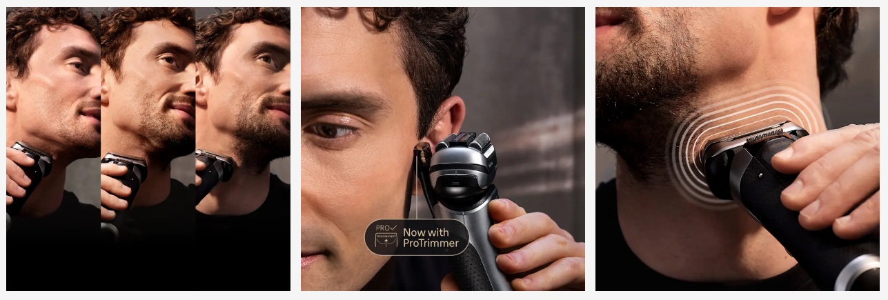Braun Series 9 PRO+ 9577cc Electric Razor for Men, 5 Pro Shave Elements & Precision Long Hair Trimmer, 6in1 SmartCare Center, PowerCase for Mobile Charging, Wet & Dry, 60min Battery Runtime