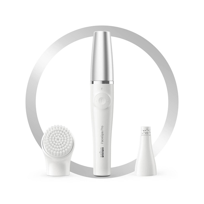 ست اپیلاتور و برس شستشو صورت براون مدل Facespa Pro 910