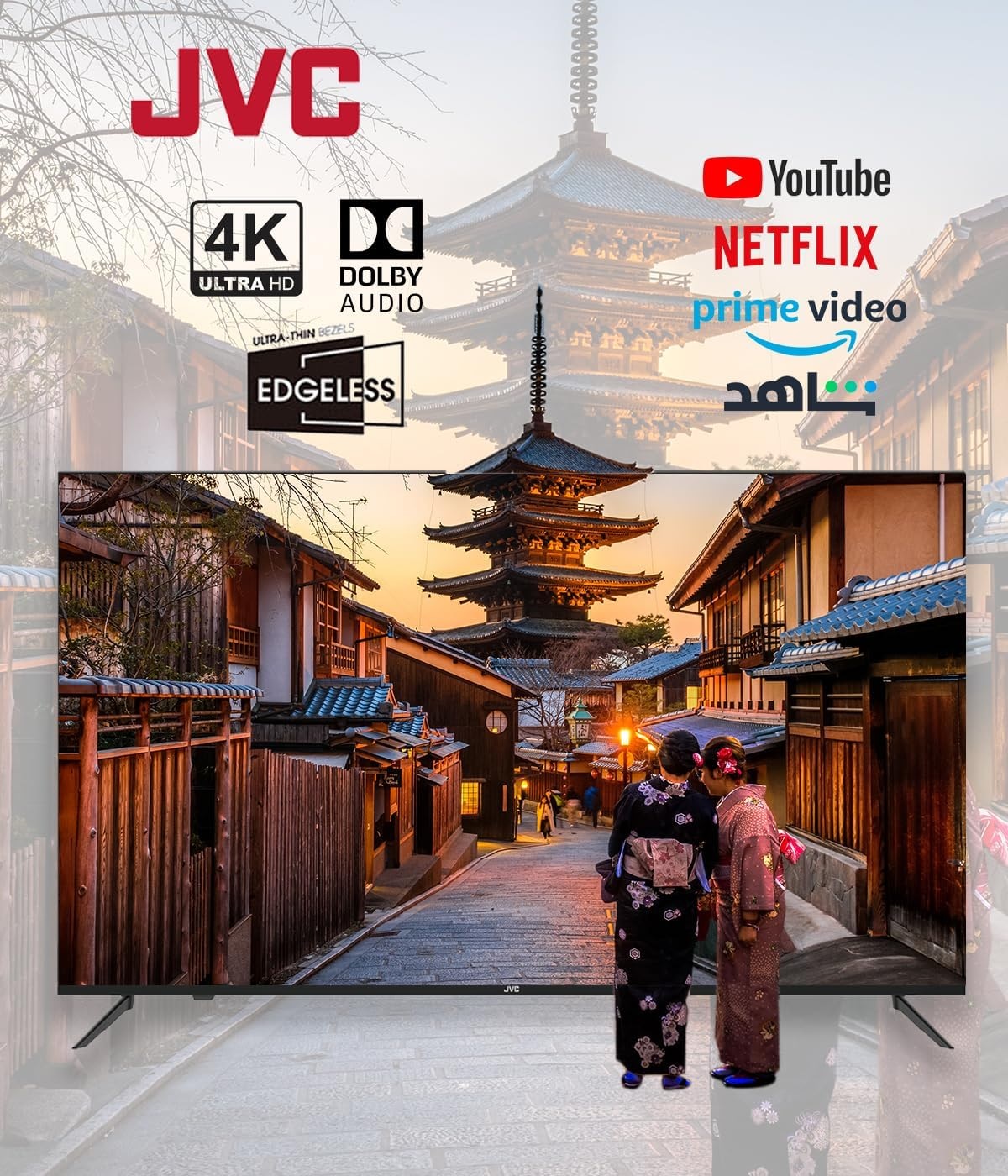 JVC 65-Inch Smart UHD 4K TV LT65N675 Black