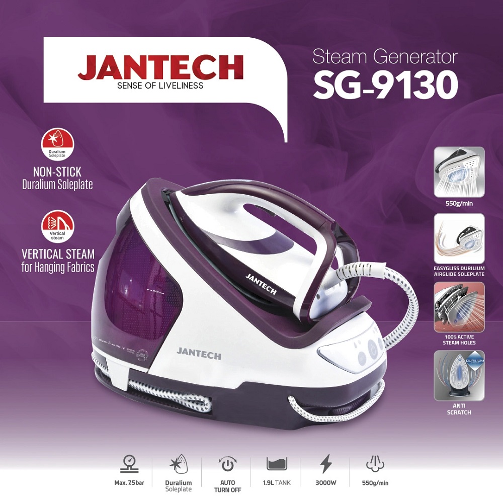 jantech steam station iron SG9130 