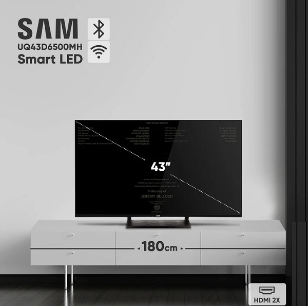 تلویزیون هوشمند سام الکترونیک مدل UQ43D6500MH سایز 43 اینچ تلویزیون هوشمند سام الکترونیک مدل UQ43D6500MH سایز 43 اینچ
