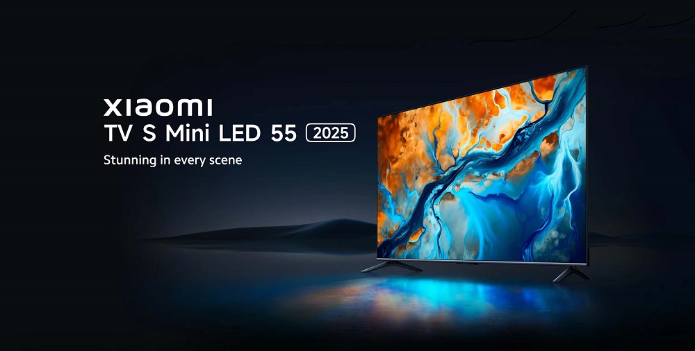 Xiaomi TV S Mini LED 55" 2025 | Bright 4K QD-MiniLED display with accurate color | 144Hz refresh rate | Premium metal finish with ultra slim-bezel design | Powerful AI engine for image enhancement