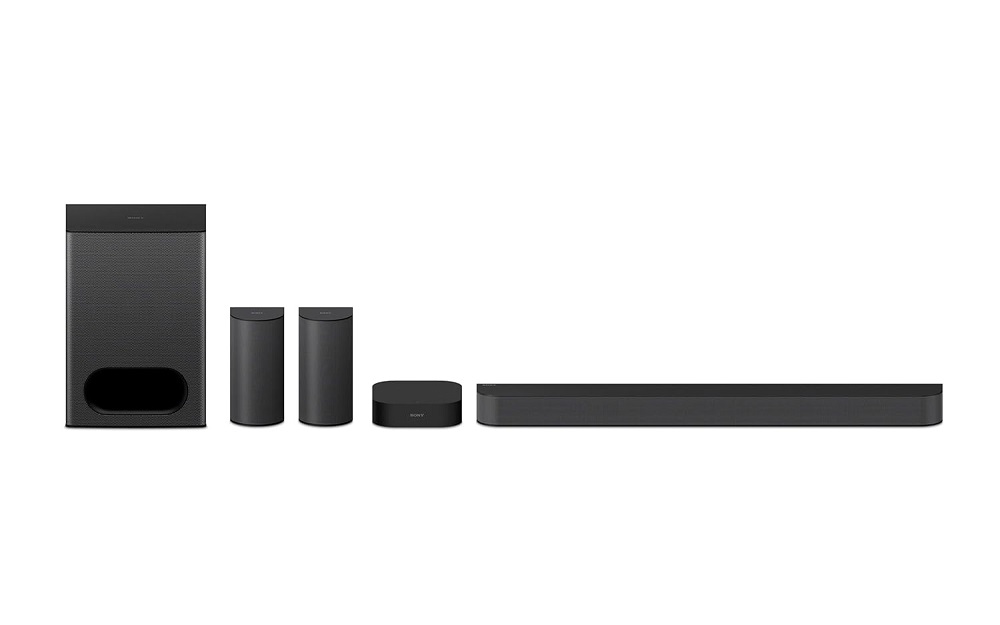 Sony Bravia Theatre System 6(HT-S60) Real 5.1ch 1000W,Dolby Atmos/DTS:X Soundbar Home Theatre with Powerful subwoofer & Wireless Rear Speakers,Voice Zoom3,BCA App, Bluetooth,HDMI eARC