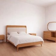 سرویس خواب دو نفره مدل حصیری عرض 160